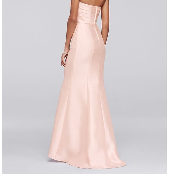 NWT STRUCTURED MIKADO STRAPLESS LONG BRIDESMAID DR - Picture 3 of 7